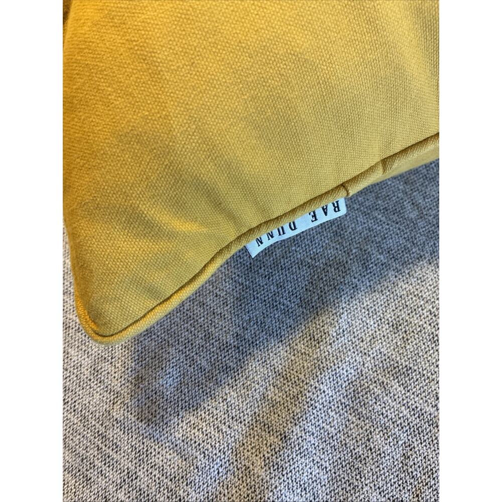 Rae Dunn Yellow “QUEEN BEE" 19x19 Decorative Accent Pillow Feather Pillow - Picture 3 of 8
